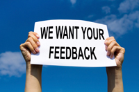 We Want Your Feedback