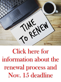 State of Nevada Department of Health and Human Services health facilities licensing renewal information button